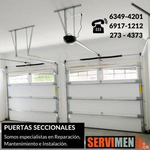 Puertas Seccionales | Instalación | Mantenimiento | Reparación