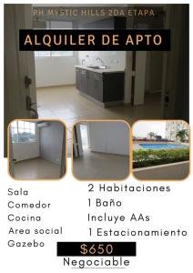 Alquiler de apartamento PH Mystic Hills.