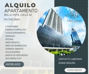 COMODO APARTAMENTO 2 REC. 2 BAÑO. 1 ESTACIONAMIENTO  CALLE 50